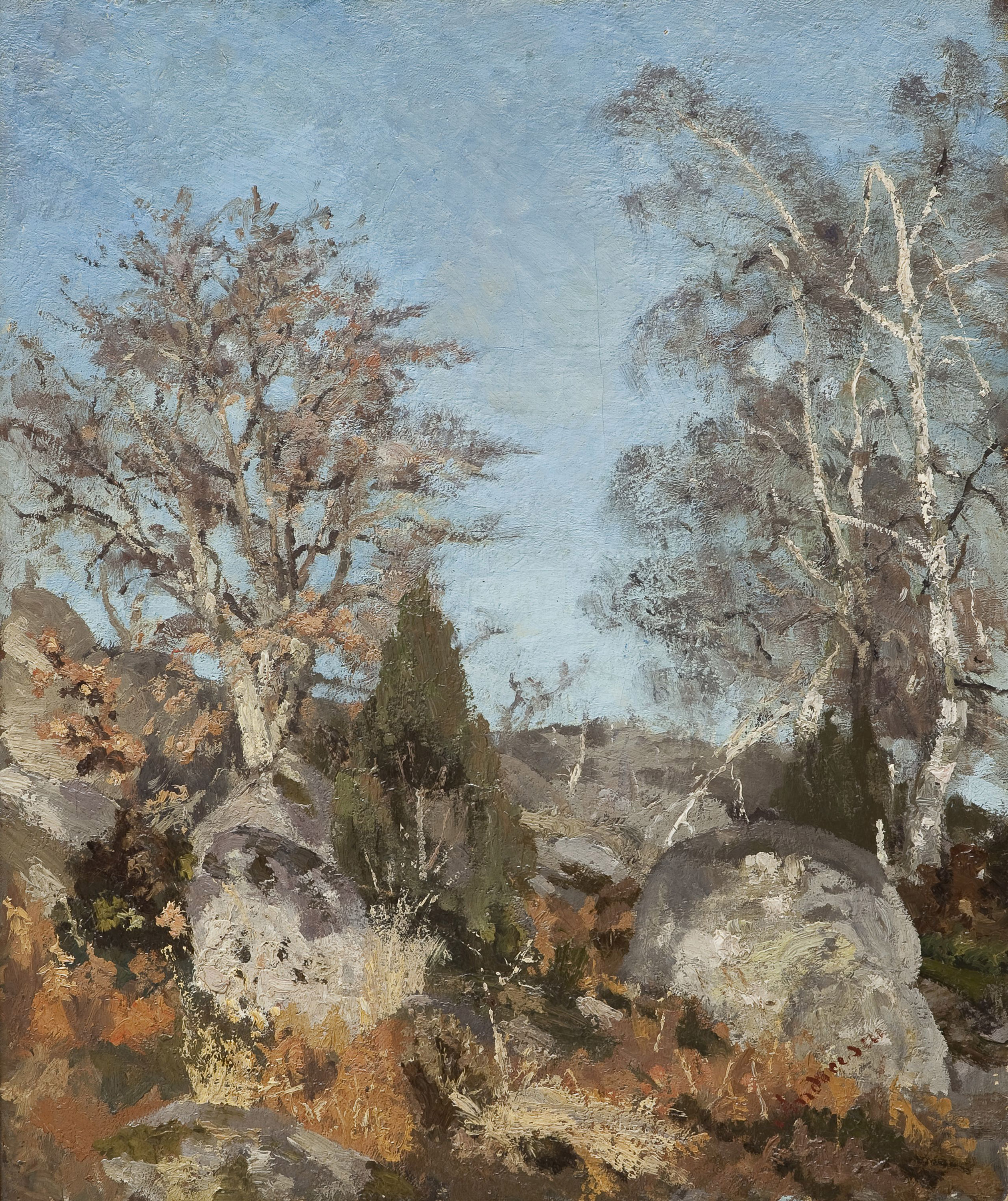 Andreescu - Stânci şi mesteceni