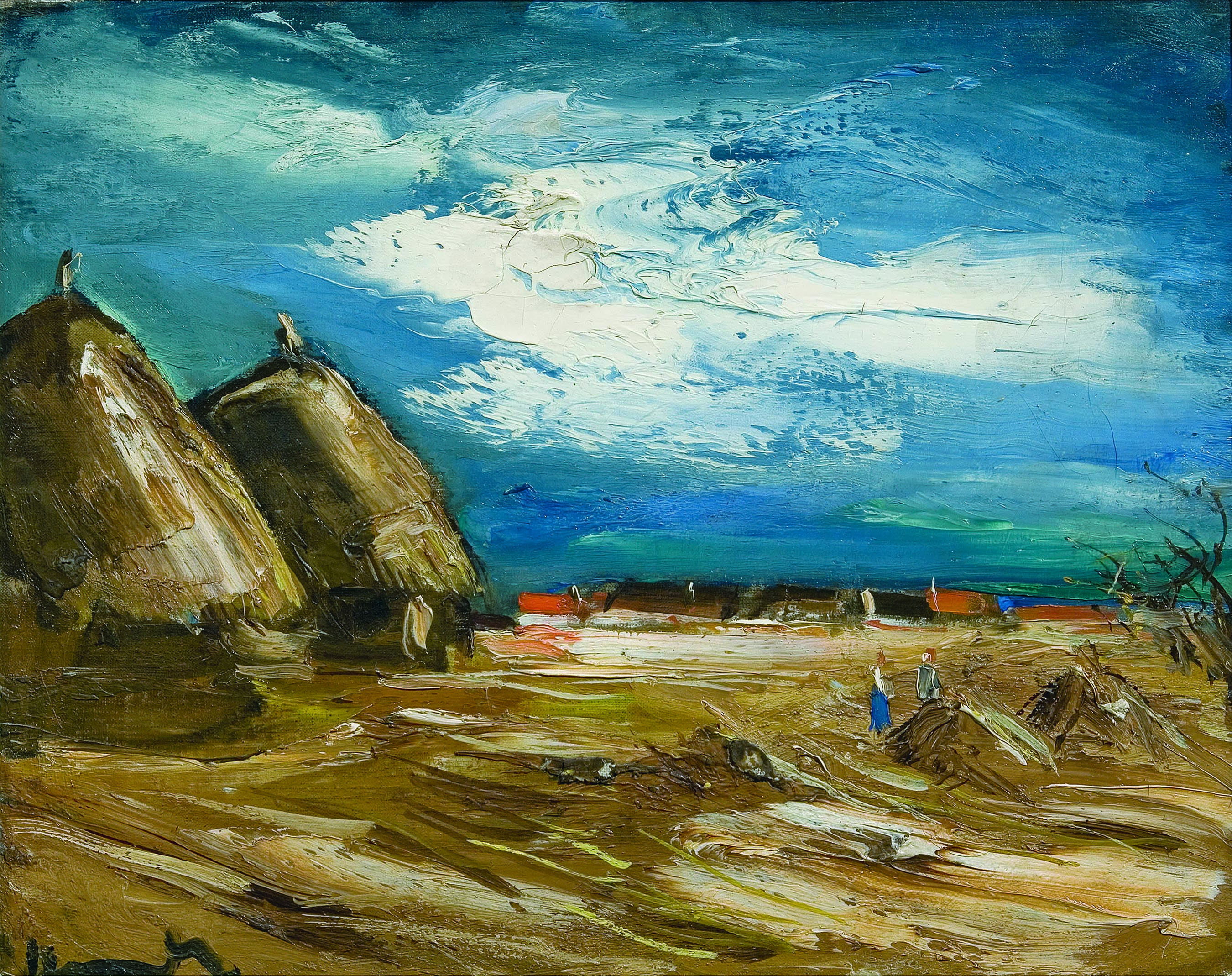 Vlaminck - Peisaj cu căpiţe