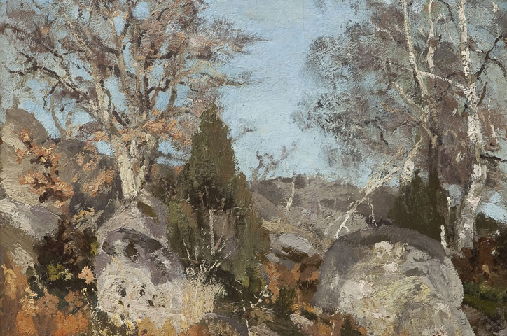 Andreescu - Stânci şi mesteceni